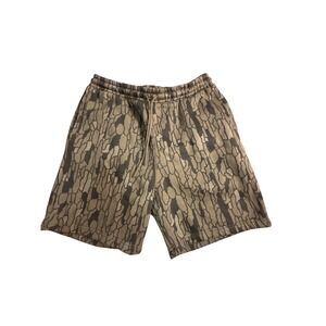 LCKR Womens Bark Camo Fleece Lounge Shorts Brown‎ Camouflage Size Medium